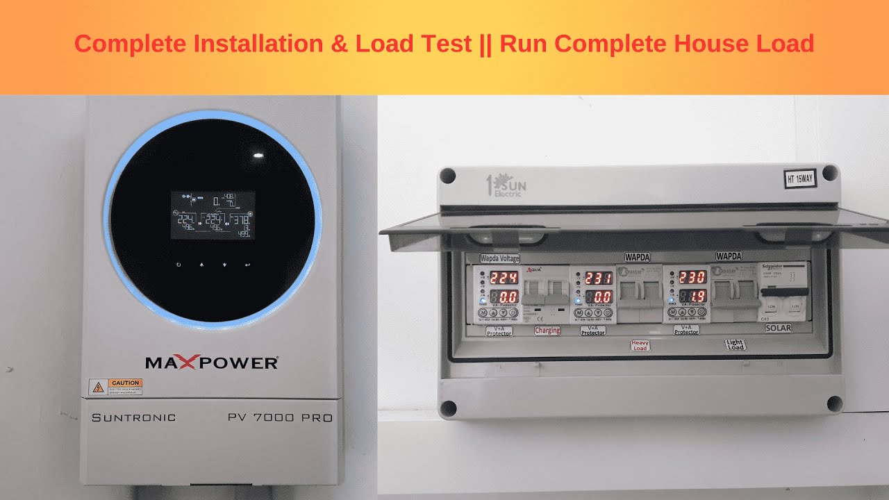MaxPower Suntronic PV7000 || Without Battery Load Test.