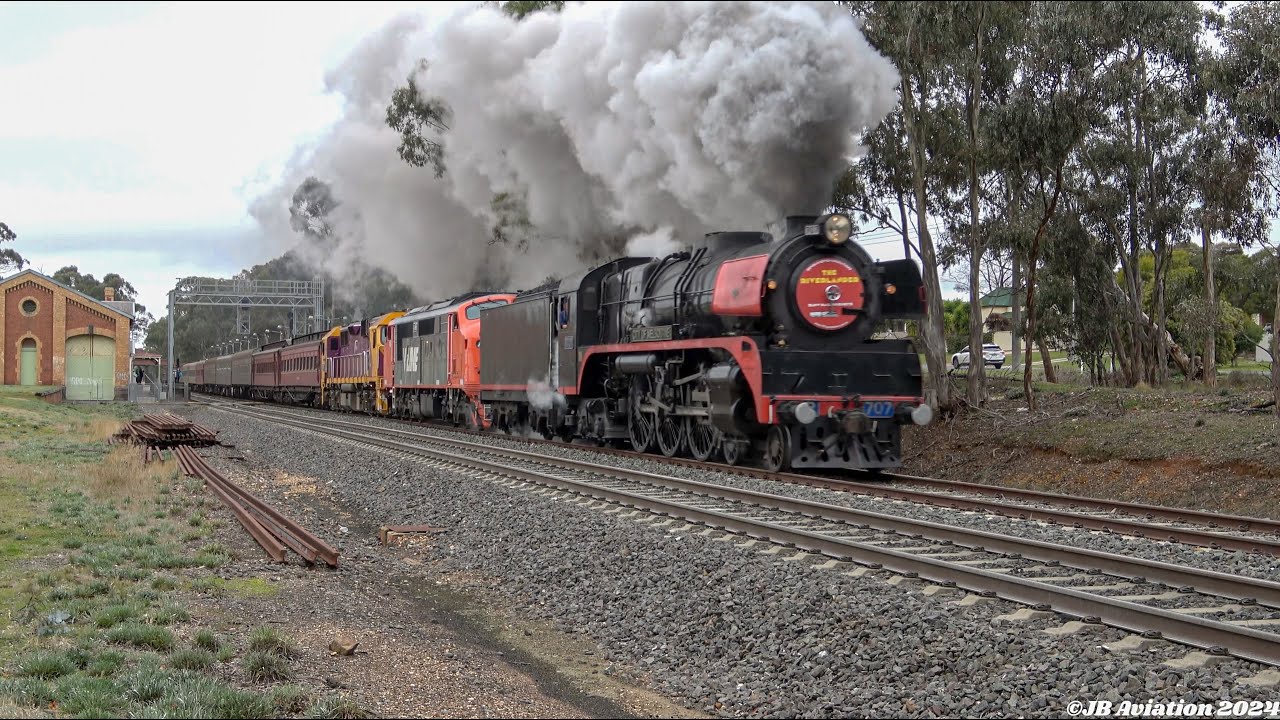 707 Operations: Riverlander Steam Train Tour to Deniliquin with Locomotives, R707, A66 and N453