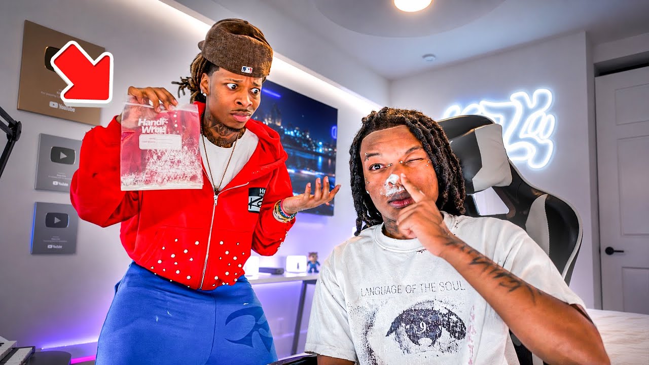 WHITE POWDER PRANK ON QUAN...