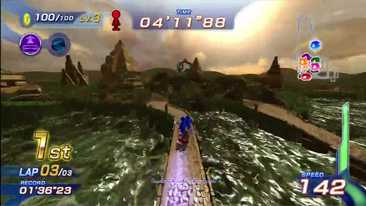 Sonic Free Riders: Forgotten Tomb (Expert / Free Race) [1080 HD]