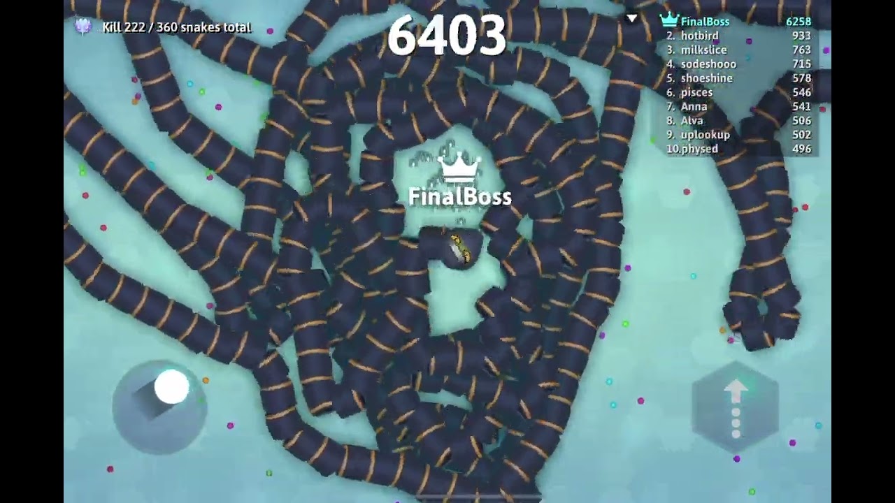Becoming the final boss in snake.io with 15,000+