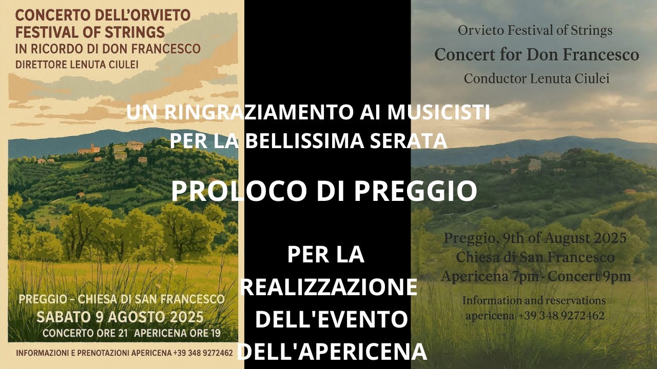 Concerto e apericena 9-8-2025
