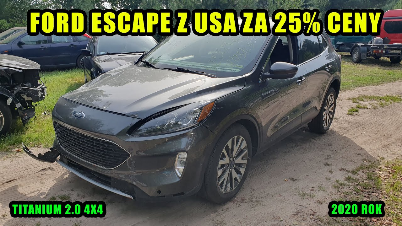 Ford Escape / Kuga 2020 Titanium 2.0 4x4 za 25 % CENY ! Suv do 50 tys z USA !