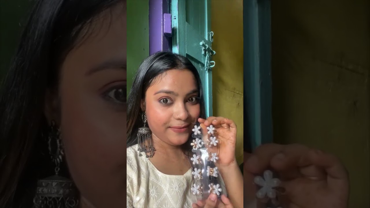 The Best Cheapest Meesho mini pearl claw clip😱👌#youtube #youtubeshorts #virel