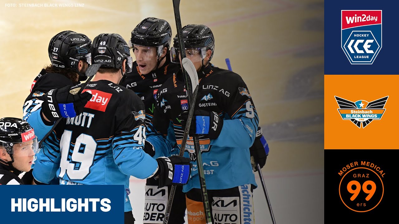 ICE: Steinbach Black Wings Linz vs. Moser Medical Graz99ers | Highlights