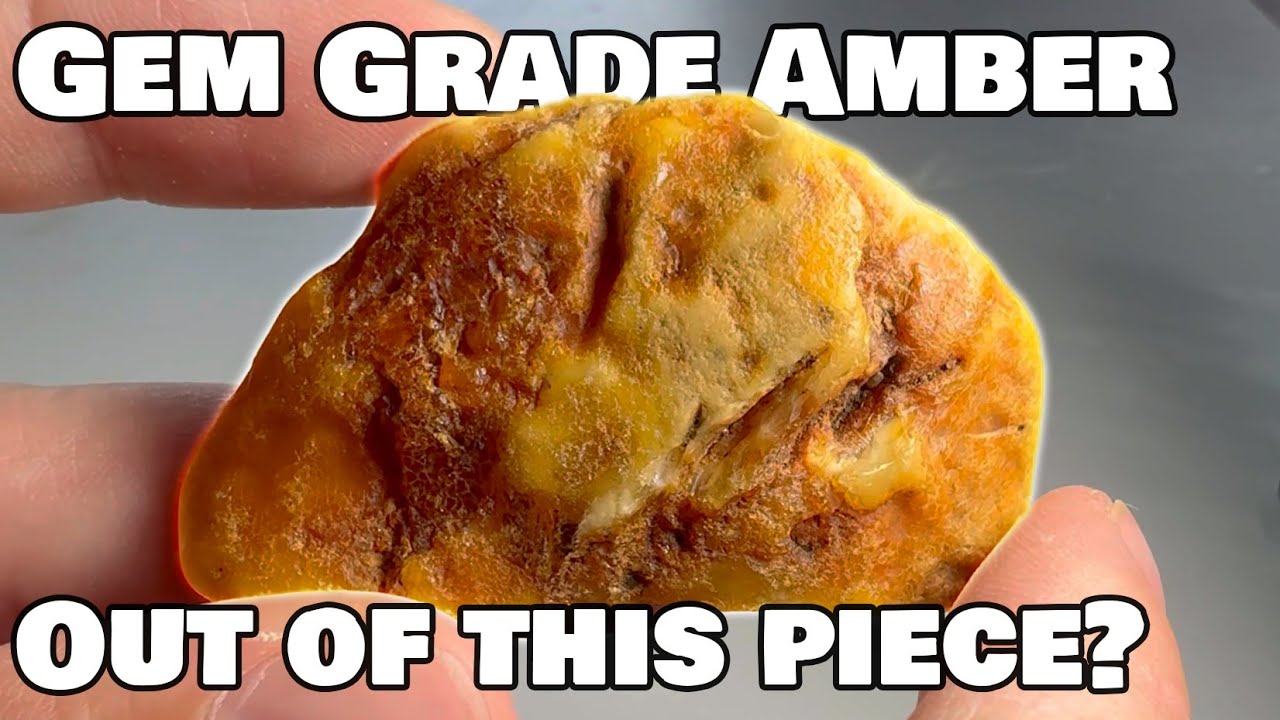 Sacrificing size to cut gem grade Baltic Amber