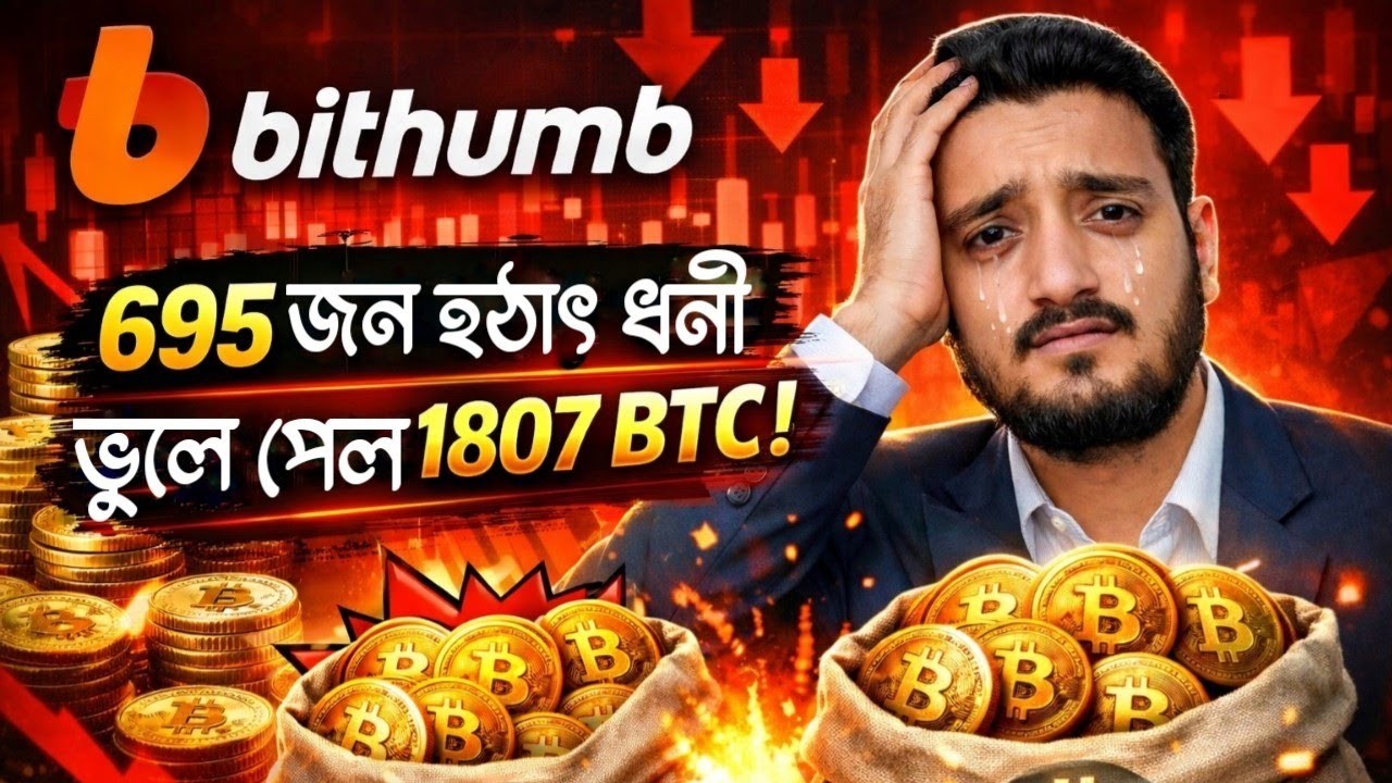 Bithumb ভুলে ৬৯৫ জনকে পাঠাল ১৮০৭ BTC 😱 | Crypto Exchange Big Mistake | Bitcoin News Bangla