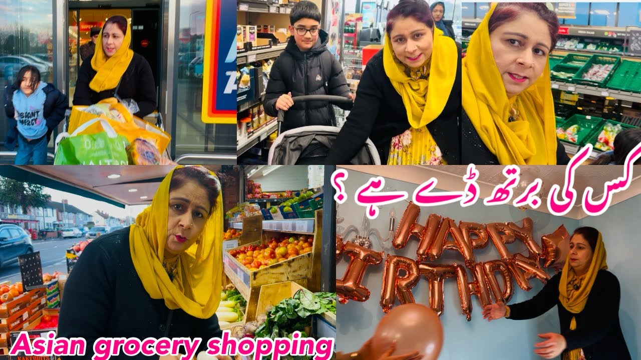 Come Grocery Shopping With Me | Asian Grocery Shopping | Whose Birthday Is It | Birthday Decor ,