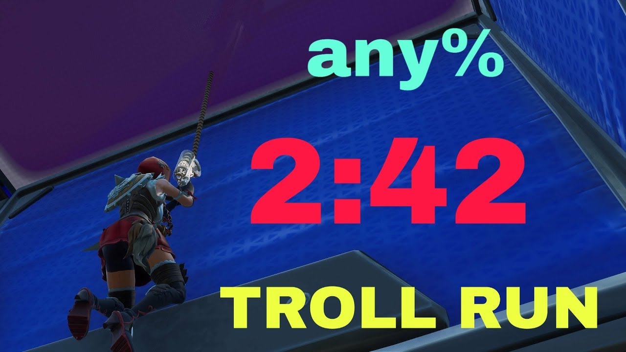2:42 TROLL RUN  any% world record!!!  speedrun