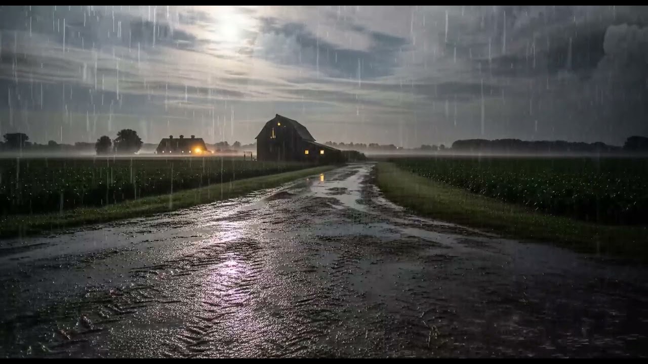Smooth Sleep Rhythm ⚡ Continuous Rainstorm & Thunder