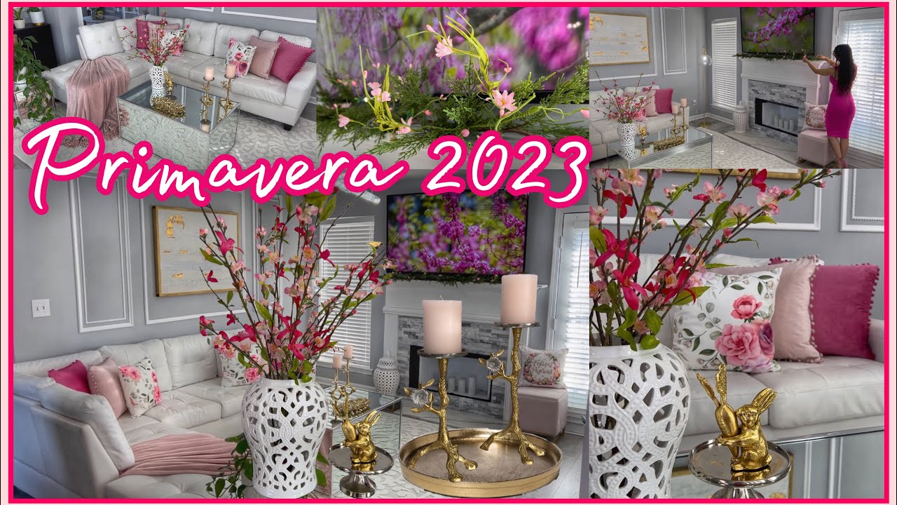 DECORACIÓN SALA 🌷PRIMAVERA 2023|COLOR EN TENDENCIA|Spring Living Room Decor #lauraweymandecolin