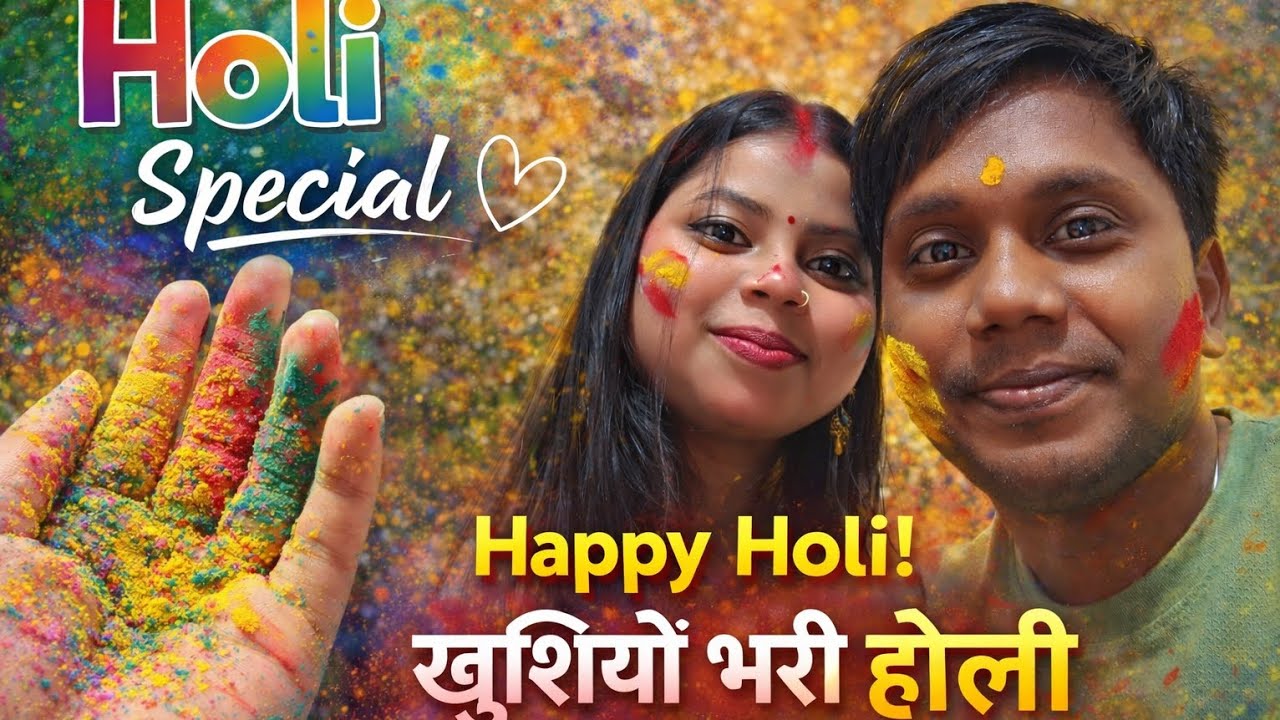 Happy Holi 2026 🌈 | Holi Celebration Vlog | Couple Holi Special | खुशियों भरी होली 🫟🫟