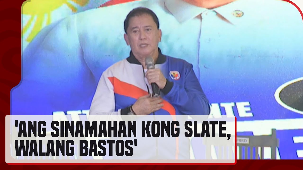 Phillip Salvador sa PDP-Laban proclamation rally 'Ang sinamahan kong Senate slate, walang bastos'