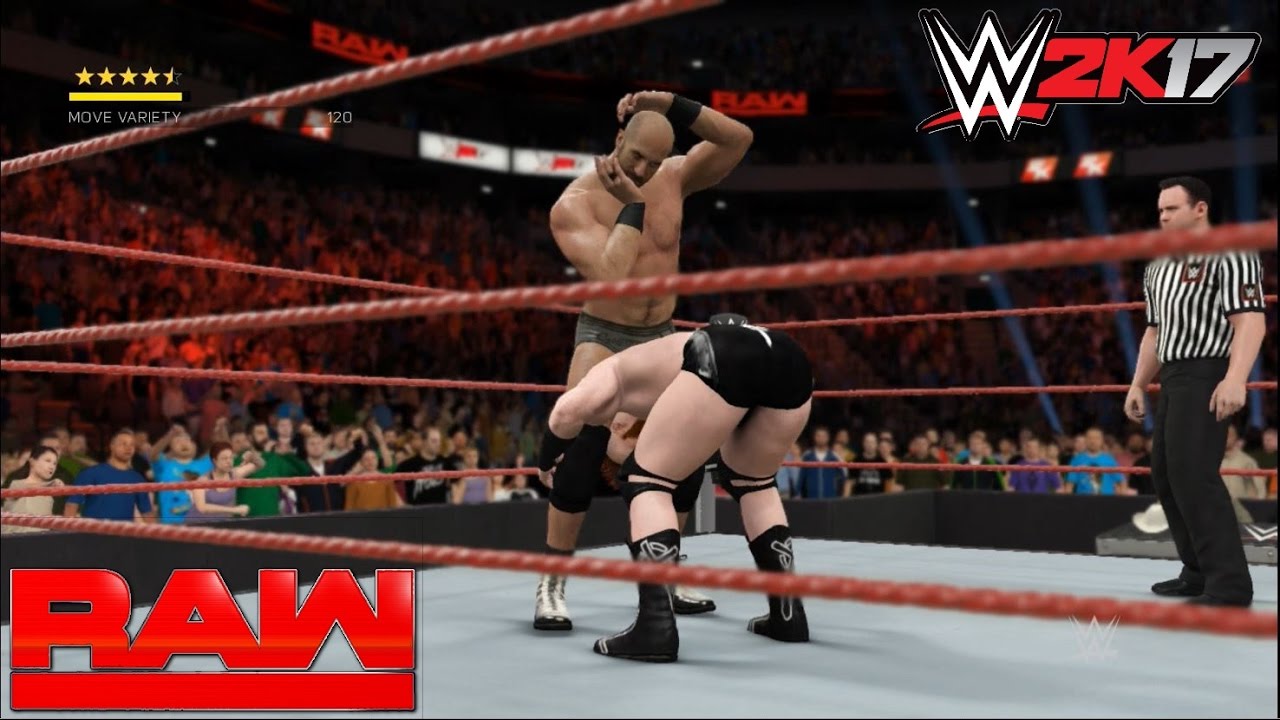 WWE 2k17 - Cesaro vs. Sheamus: Monday Night Raw | PS4 Gameplay