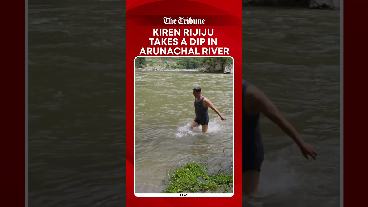 Kiren Rijiju Takes Dip in Arunachal River, Warns Against Entering Deep Waters Without Skills