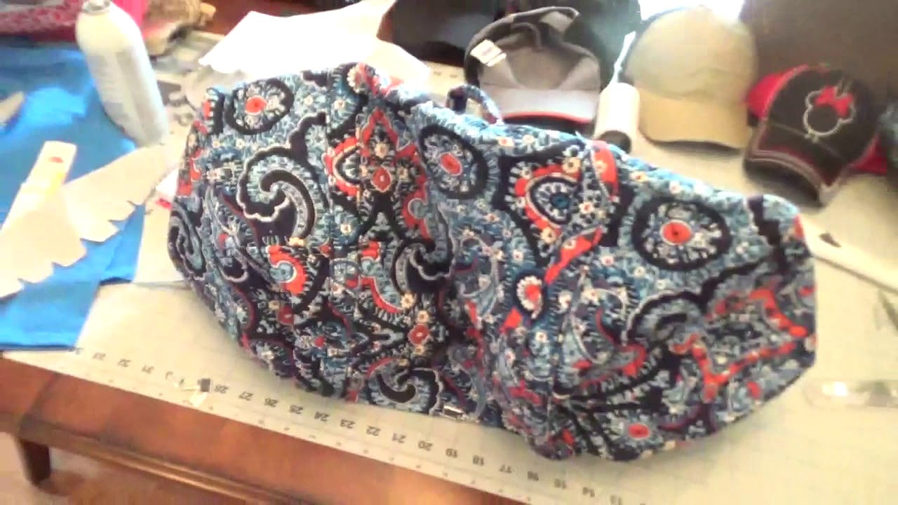 Monogramming a Vera Bradley bag using a Brother Persona PRS100