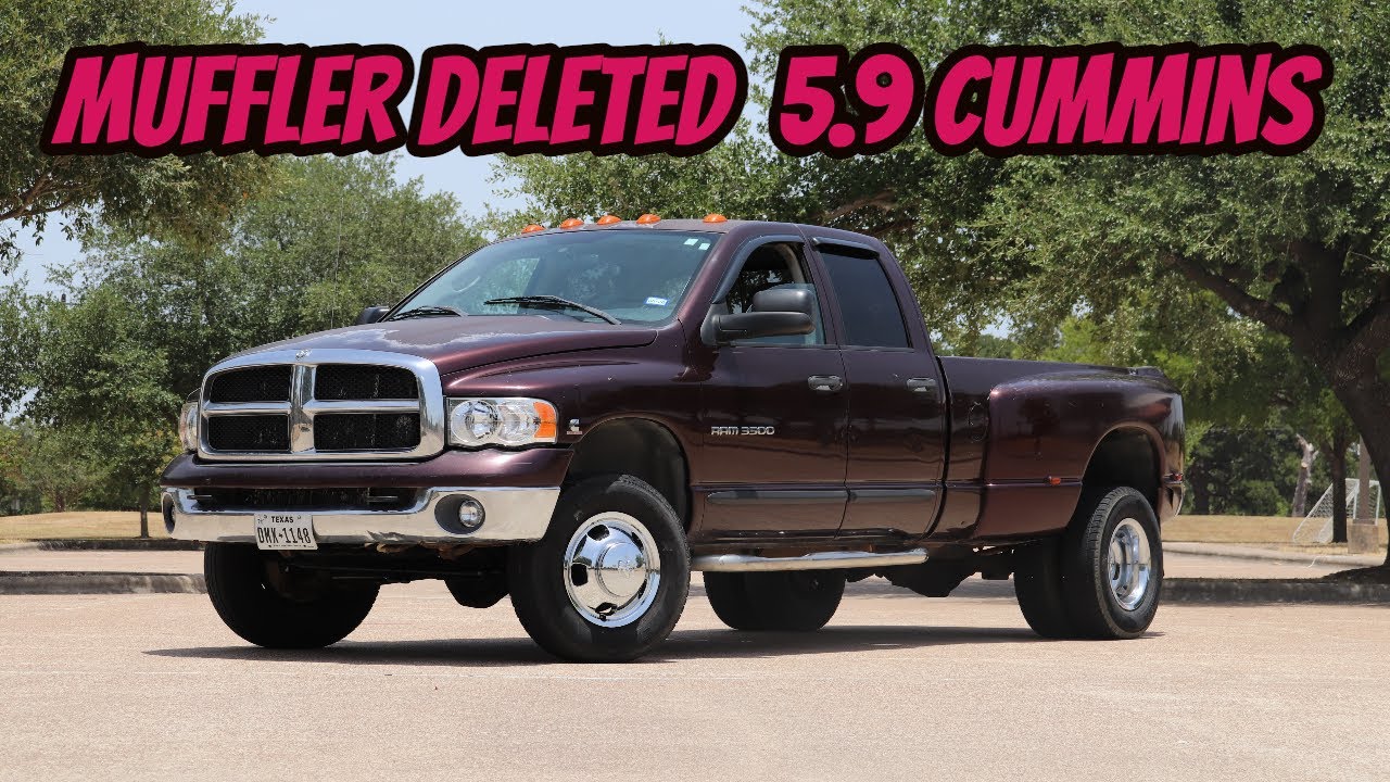 04 Dodge Ram 5.9 глушитель cummins удалить