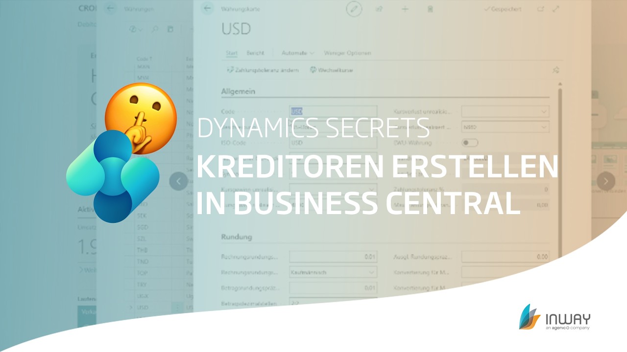Kreditoren erstellen in Dynamics 365 Business Central