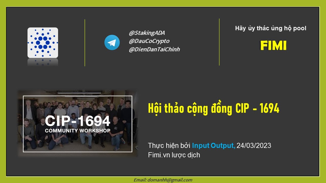 Hội thảo cộng đồng #CIP-1694