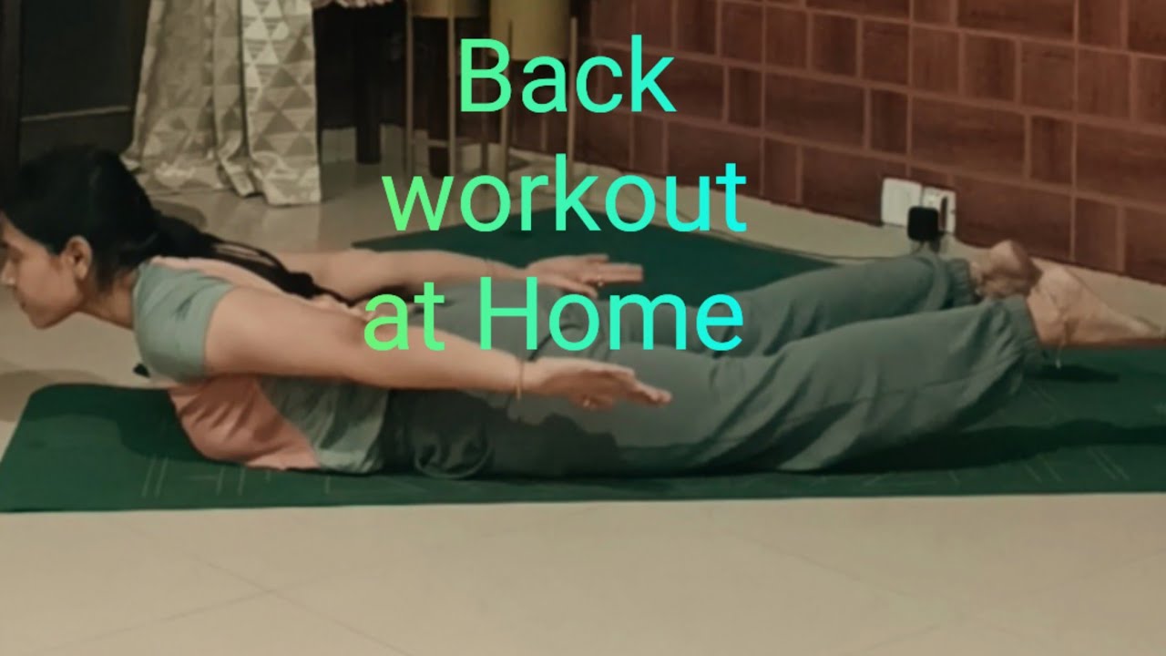 Back workout at home 🏡|| strong flexible spine with 3 exercise 