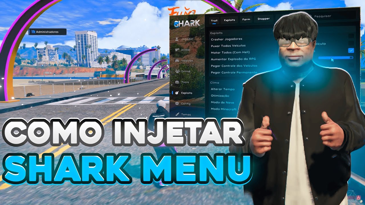 COMO INJETAR O SHARK MENU ATUALIZADO 2025!! 🦈🦈