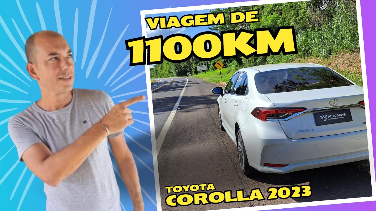 Viagem de 1100KM c/ Corolla XEI 2023 - Será que é econômico? Sistema de condução da Toyota funciona?