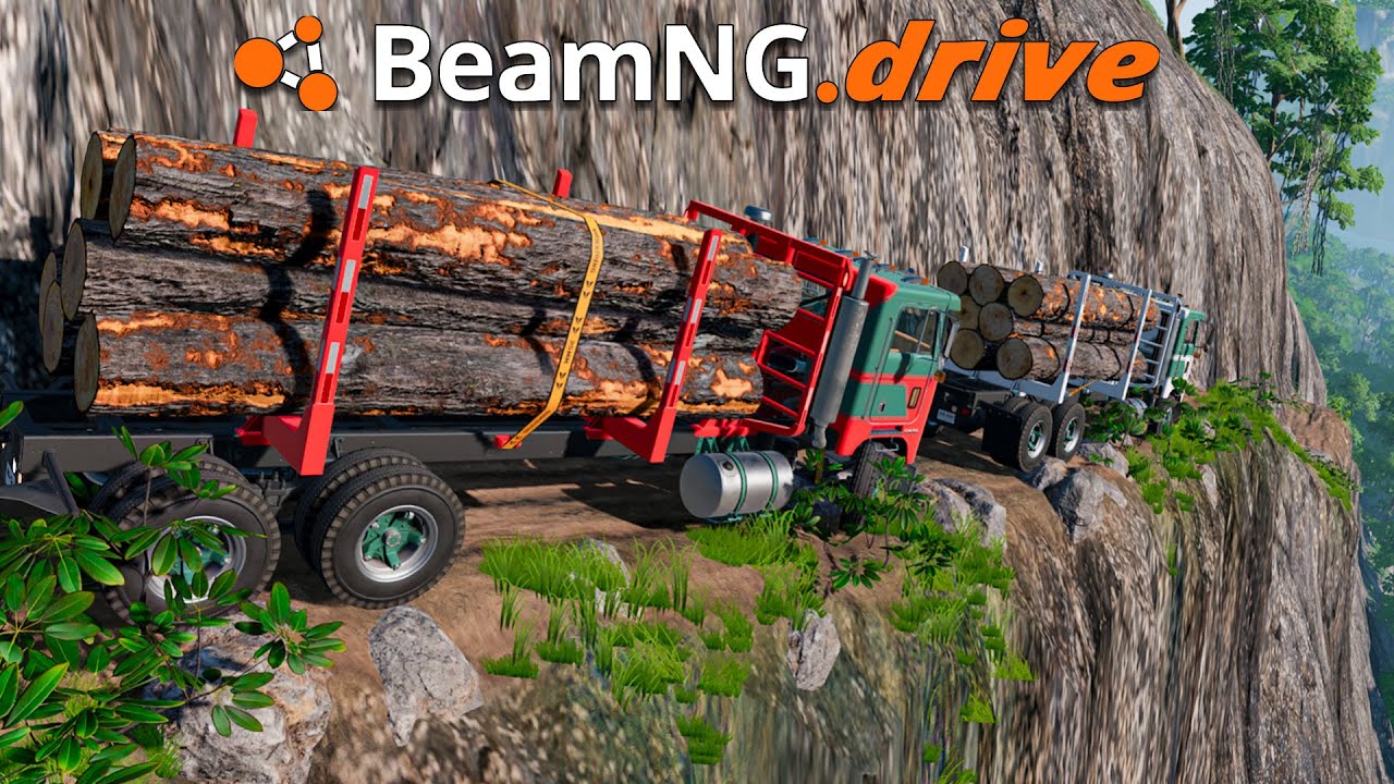 ¡Camión CON 10 TONELADAS DE TRONCOS! | BeamNG.drive