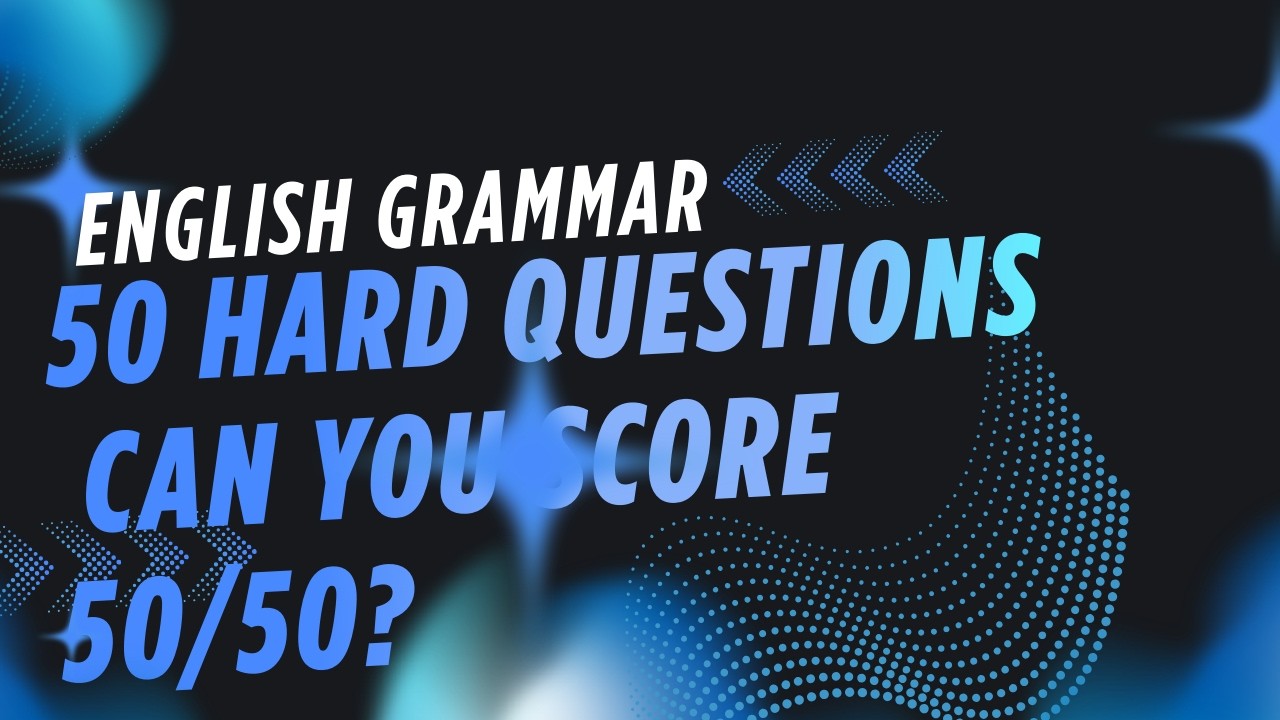 Can You Pass This English Grammar Test? 😈📘