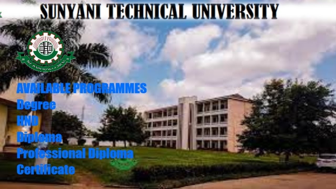 Admission requirements , Sunyani Technical University 2021/2022