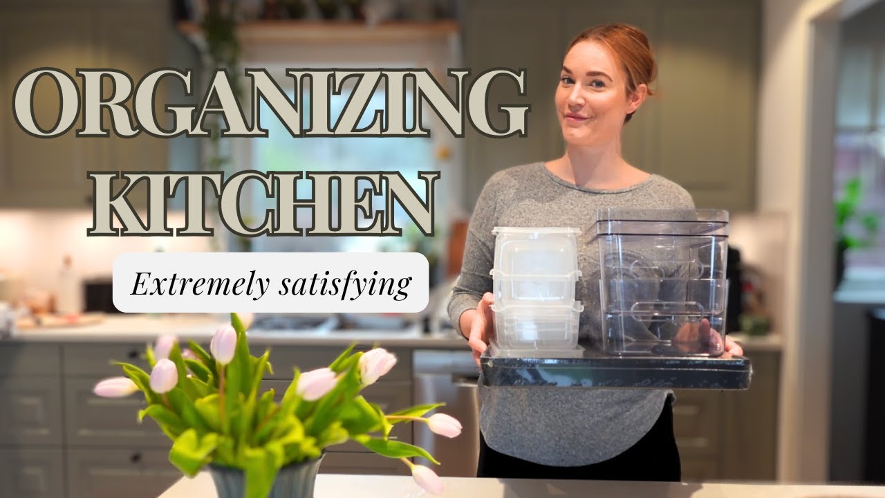 Satisfying Kitchen Organizing with ASMR Sounds | Spring Cleaning Part 3