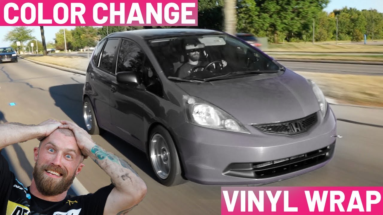 Dan’s Honda Fit Gets a New Color - Vinyl Wrap