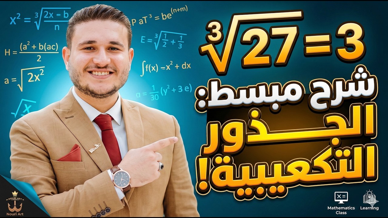 الجذور التكعيبية - رياضيات أولى إعدادي الترم الثاني 2026 | شرح وحل أهم تدريبات الدرس 🤯 🔥🚨