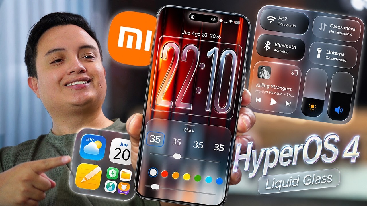 Actualiza cualquier Xiaomi a HyperOS 4 con estos TEMAS Liquid Glass