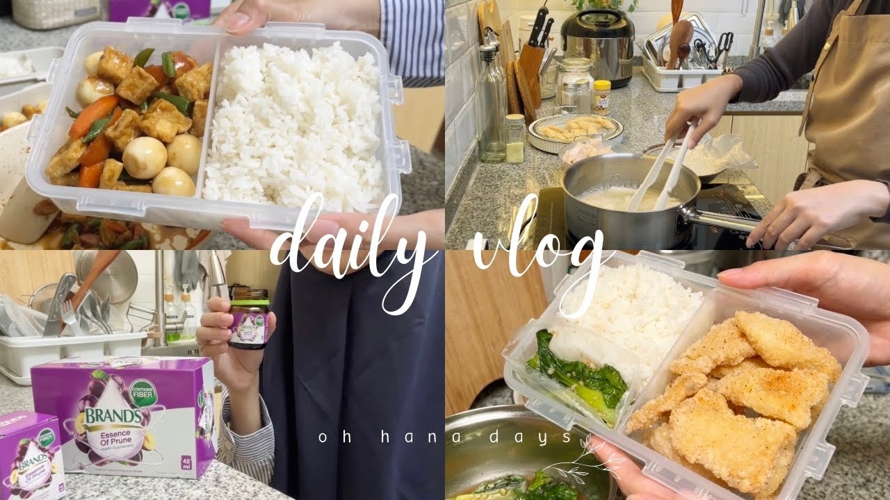 Membuat Bekal Makan Siang ke Kantor: Ikan Gurame dengan Tepung Tapioka, Tumis Sayur | Daily Vlog