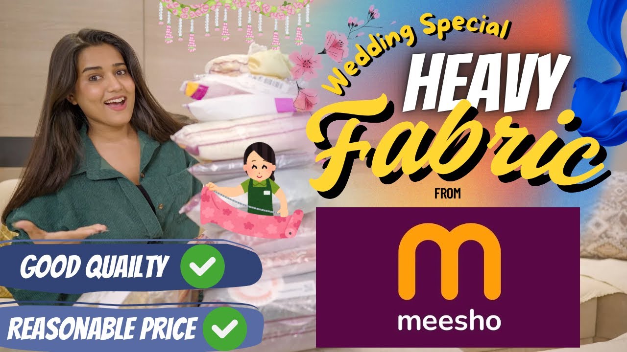 Fancy / embroidery dress material *unstitched fabric* from Meesho | gimaashi | 