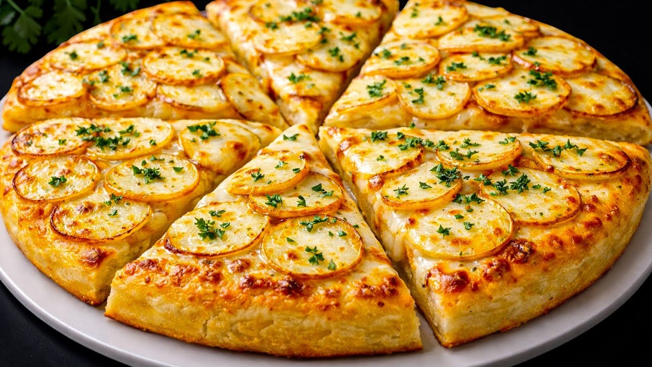 Wenn Sie 3 Kartoffeln und 3 Eier haben, dann ist dieses Rezept f&uuml;r Sie! G&ouml;ttliche Kartoffelpizza!