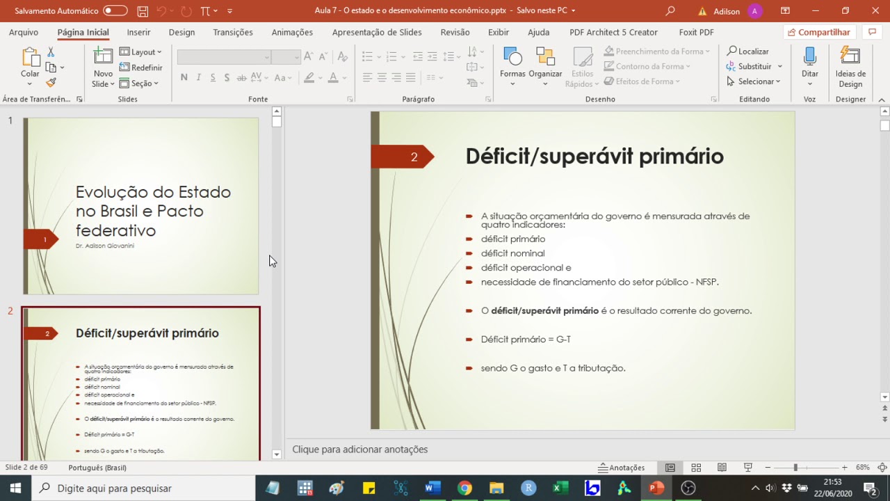D&eacute;ficit prim&aacute;rio, nominal e operacional