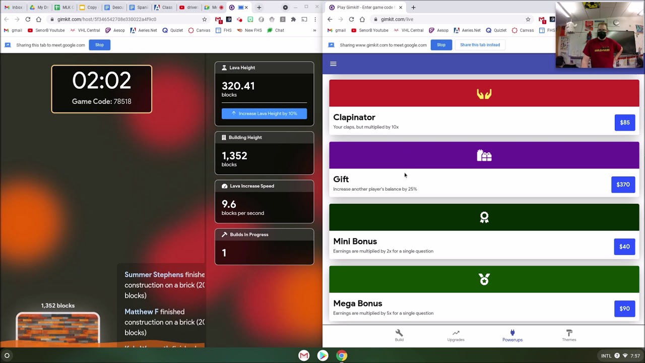 Gimkit: Floor is Lava Mode