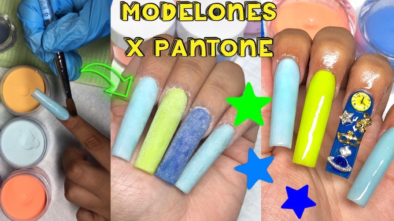 Modelones x Pantone Color Institute | Watch Me Work Acrylic Application Beginner Nail Tutorial