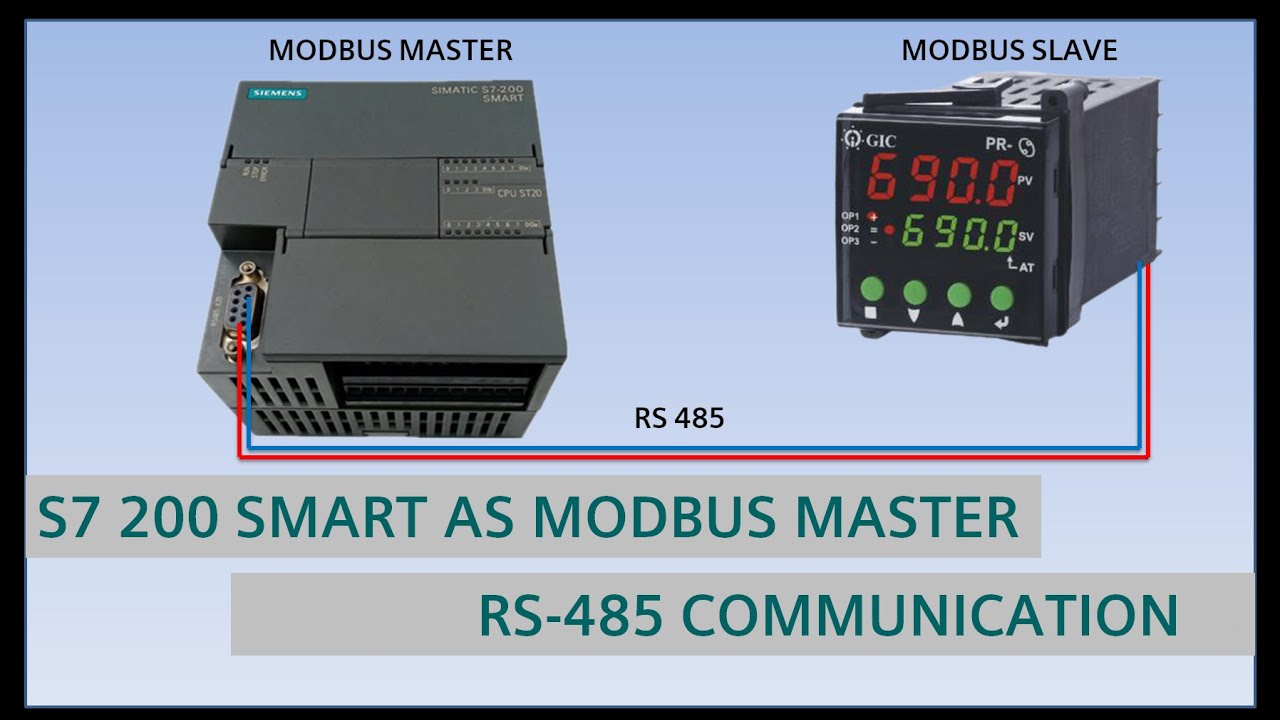 S7 200 SMART PLC - RS485 Modbus Master  - on board port
