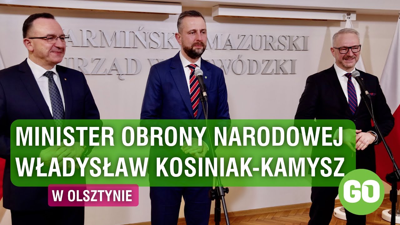 Wicepremier, Minister Obrony Narodowej Władysław Kosiniak-Kamysz na odprawach w Olsztynie
