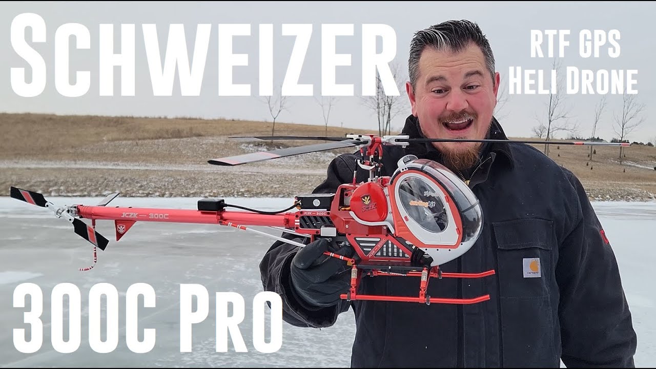 JCZK - Schweizer - 300c Pro - RTF - Super Scale GPS Heli Drone