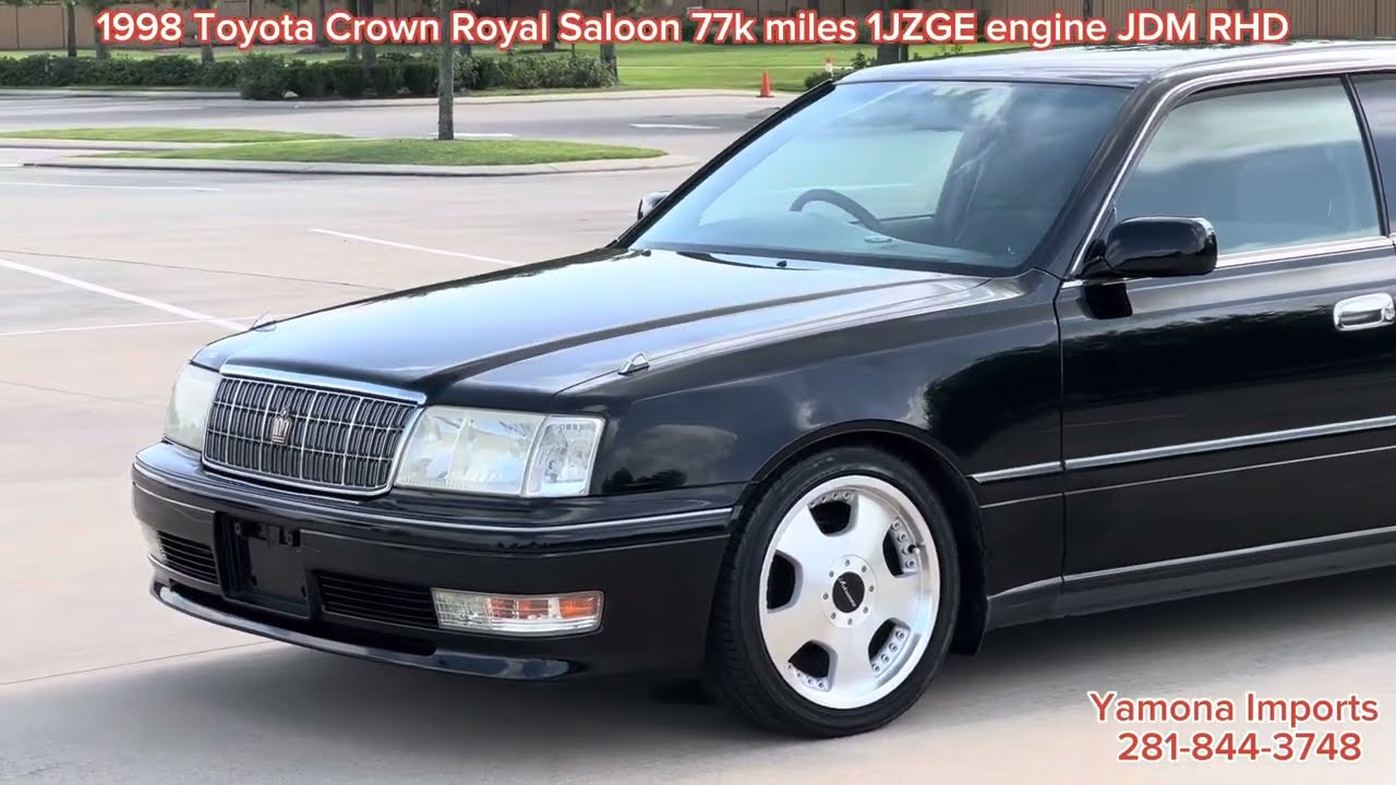 1998 Toyota Crown Royal Saloon G with 1JZGE 2.5L inline six engine. Only 77k miles. RHD JDM