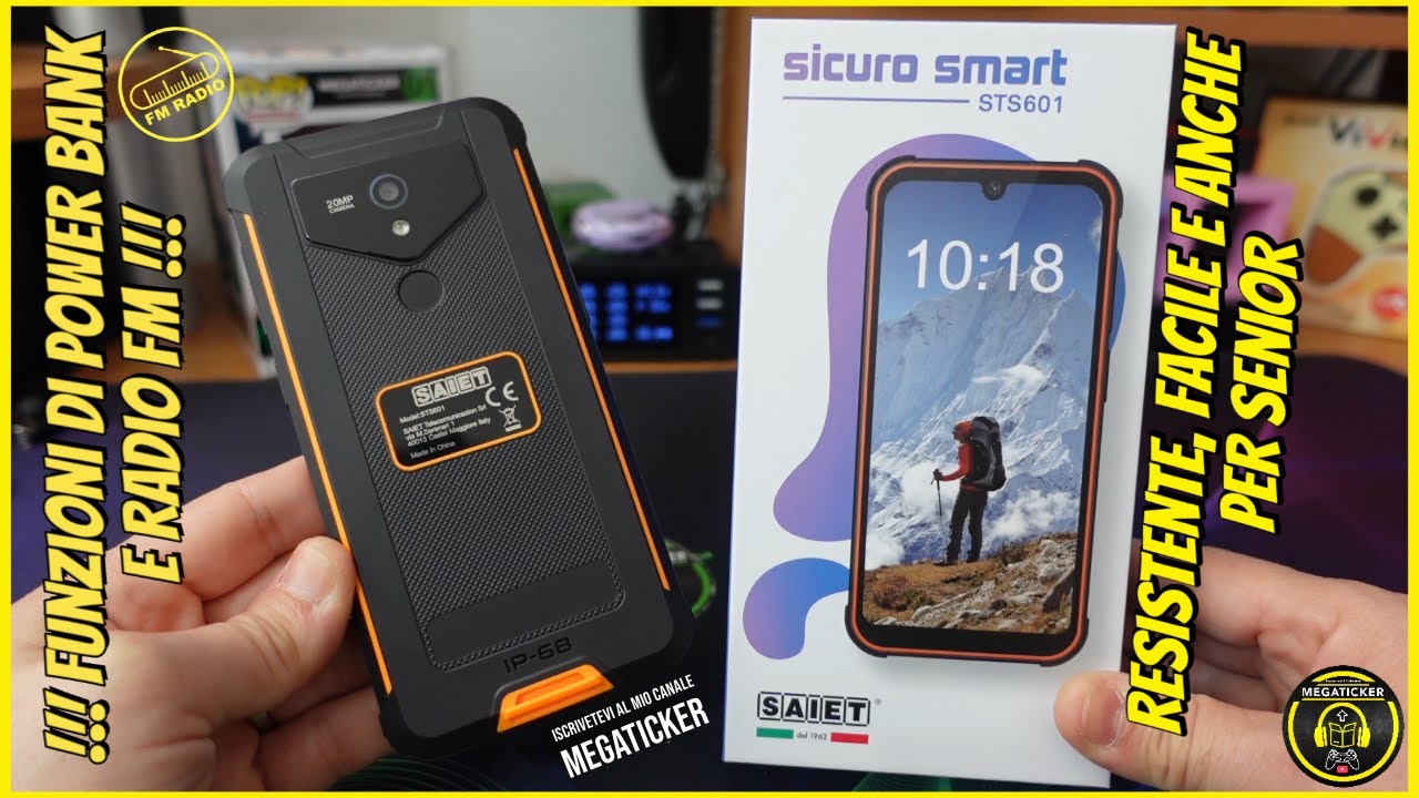 SAIET Sicuro STS601 : Recensione e Crash Test - Ottimo telefono Rugged per Giovani e Senior