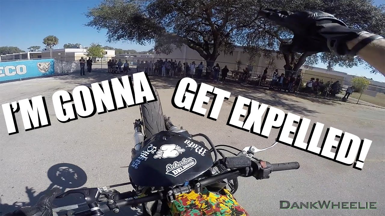 Wheelies In A Middle School!