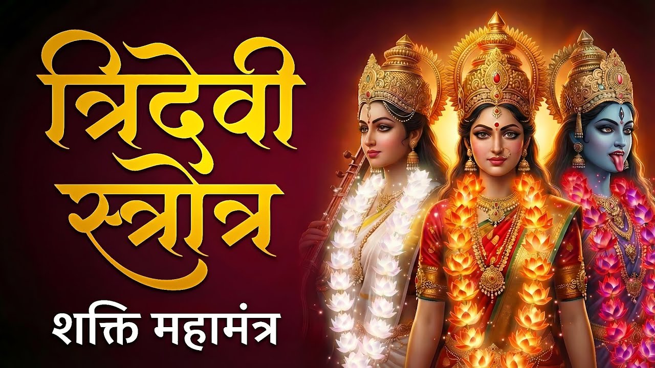 🔥 Tridevi Strotra | Kali Lakshmi Saraswati Stotram | Hindu Devotional 2026 | त्रिदेवी स्त्रोत्र