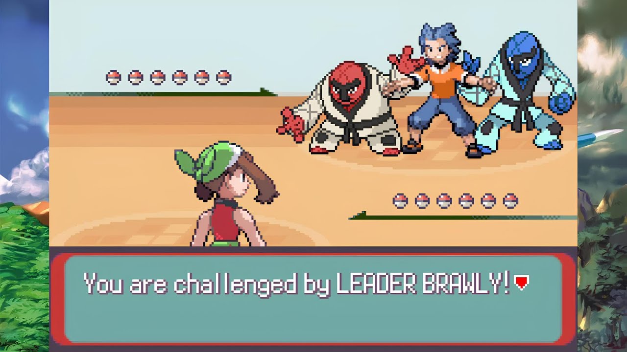 【Pokemon Emerald Squared v2.5.2】Hoenn League V.S Dewford Gym Leader Brawly(Double Battle)