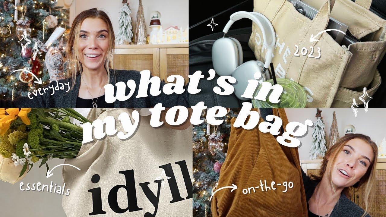 WHAT'S IN MY TOTE BAG | my everyday on-the-go essentials + amazon finds (2023)