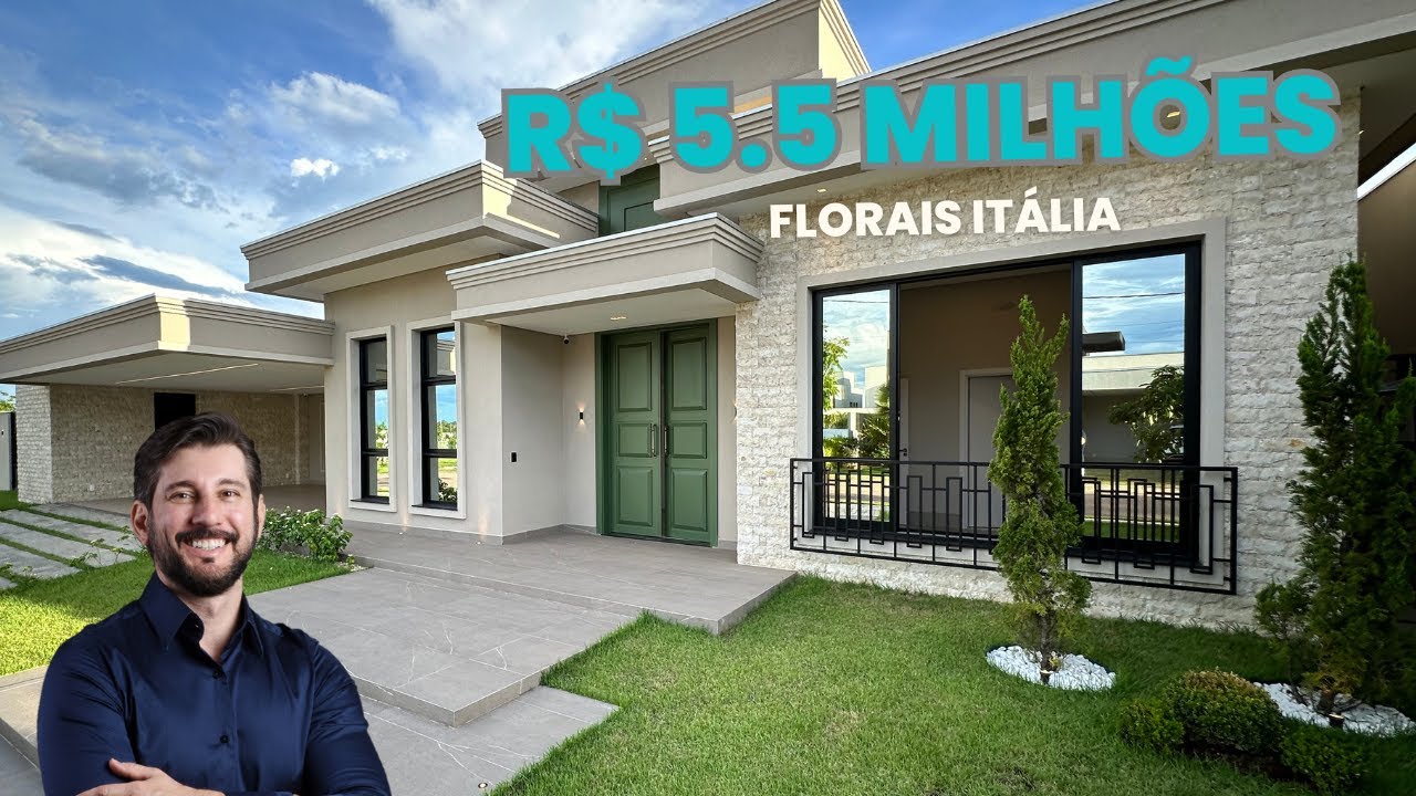 Casa Térrea Neoclássica de R$ 5.5 milhões, Florais Itália - Cuiabá