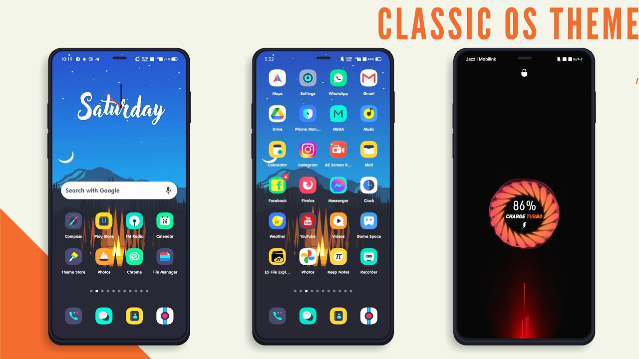 Classic OS Theme for oppo and realme|| New Theme For Realme UI,Color OS 7||